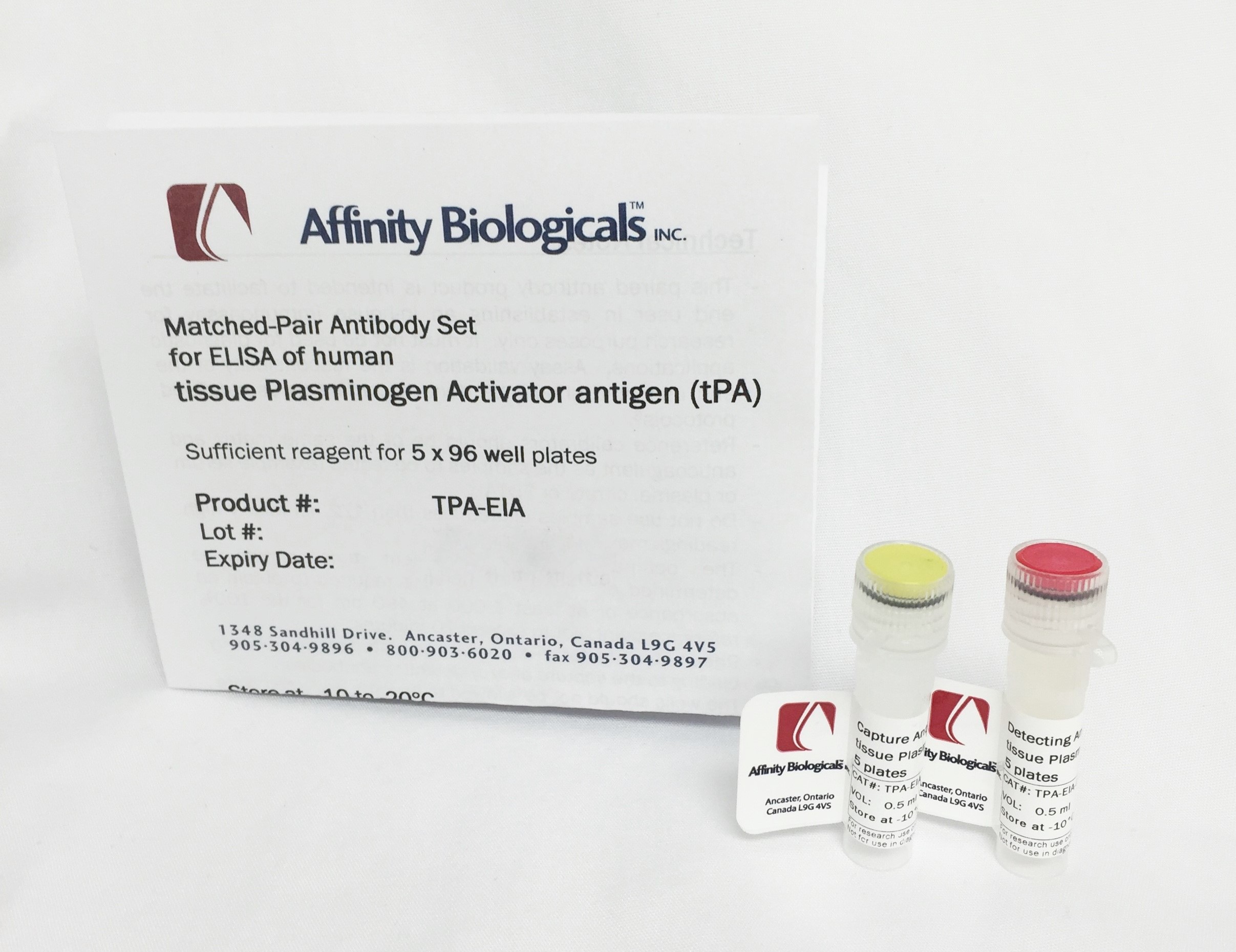 tPA Paired Antibody Set
